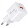 Equip 2-Port USB-C PD3.0/USB-A GaN Wall Charger 20W White