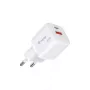 Equip 2-Port USB-C PD3.0/USB-A GaN Wall Charger 20W White