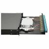 EQUIP 24-Port Fiber Optic Splice Box, LC Duplex, OM3, 1U, Equipped, Black