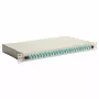 Equip 24-Port Fiber Optic Splice Box, LC Duplex, OM3, 1U, Equipped, Grey