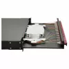Equip 24-Port Fiber Optic Splice Box, LC Duplex, OM4, 1U, Equipped, Black