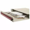 EQUIP 24-Port Fiber Optic Splice Box, LC Duplex, OM4, 1U, Equipped, Grey