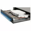 Equip 24-Port Fiber Optic Splice Box, LC Duplex, OS2, 1U, Equipped, Black