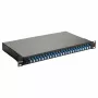 Equip 24-Port Fiber Optic Splice Box, LC Duplex, OS2, 1U, Equipped, Black