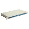 EQUIP 24-Port Fiber Optic Splice Box, LC Duplex, OS2, 1U, Equipped, Grey