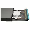 Equip 24-Port Fiber Optic Splice Box, SC Duplex, OM3, 1U, Equipped, Black