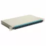 Equip 24-Port Fiber Optic Splice Box, SC Duplex, OM3, 1U, Fully Equipped, Grey