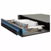 Equip 24-Port Fiber Optic Splice Box, SC Duplex, OS2, 1U, Equipped, Black