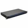 Equip 24-Port Fiber Optic Splice Box, SC Duplex, OS2, 1U, Equipped, Black