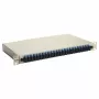 Equip 24-Port Fiber Optic Splice Box, SC Duplex, OS2, 1U, Equipped, Grey