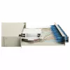 Equip 591911 12-Port SC Duplex Fiber Optic Splice Box, OS2, 1U, Fully Equipped, Grey