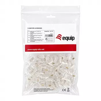 Equip Cat.6A RJ45 Shielded Tool-Free Field Termination Plug (100-Pack)