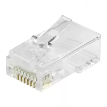 Equip Cat6 RJ45 UTP Unshielded Connector Kit (100 Pieces) - Transparent