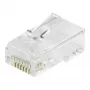 Equip Cat6 RJ45 UTP Unshielded Connector Kit (100 Pieces) - Transparent