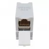 Equip Cat6A Shielded Keystone Coupler 1xRJ45 DIN Rail Grey