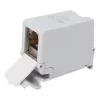 Equip Cat6A Shielded Keystone Coupler 1xRJ45 DIN Rail Grey