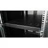 Equip EZVS-19-1-10-B 19 inch 1U Fixed Rack Shelf, 1000 mm Depth, Black – Heavy-Duty Steel, 100 kg Capacity