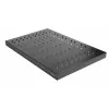 Equip EZVS-19-1-10-B 19 inch 1U Fixed Rack Shelf, 1000 mm Depth, Black – Heavy-Duty Steel, 100 kg Capacity