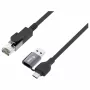 Equip Gigabit USB-C / USB-A to RJ45 Ethernet Adapter - Black