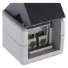 EQUIP Surface-Mount Box 2-Port Keystone Unshielded Outdoor Grey