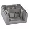 EQUIP Surface-Mount Box 2-Port Keystone Unshielded Outdoor Grey
