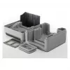 EQUIP Surface-Mount Box 2-Port Keystone Unshielded Outdoor Grey