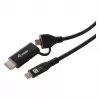 Equip USB-C to USB-C + HDMI Adapter with 100W Power Delivery, 4K 60Hz, Aluminum