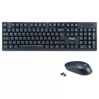 Equip Wireless Keyboard and Mouse Set - German Layout - Black