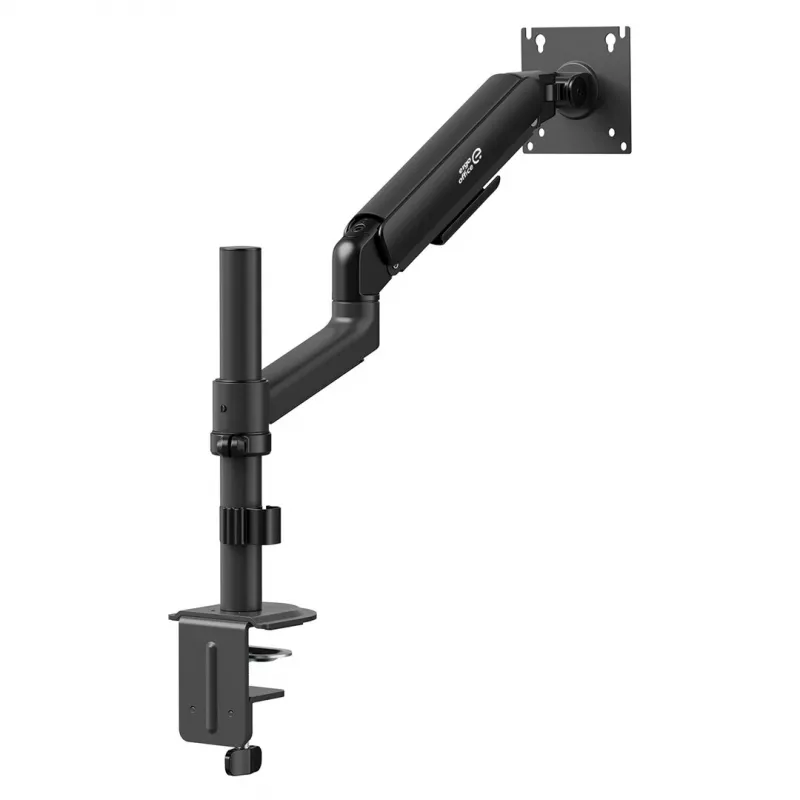 Ergo Office ER-691 B Gas Spring Monitor Mount for 17-32 inch Screens, 1-10 kg, Matte Black, VESA 75/100