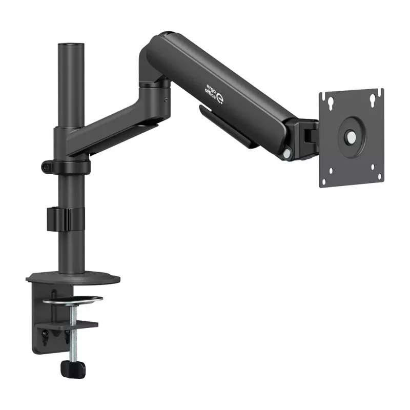 Ergo Office ER-691 B Gas Spring Monitor Mount for 17-32 inch Screens, 1-10 kg, Matte Black, VESA 75/100
