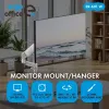 ERGO OFFICE ER-691 W Gas Spring Desk Mount for 17-32 inch Monitors up to 10 kg, Matte White