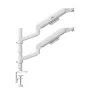 Ergo Office ER-692 W Dual Monitor Desk Mount, Gas Spring, 17-32 inch, 1-10 kg per Arm, Matte White