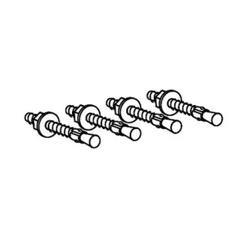 Ergotron 90-018 Stud Anchor Kit – 3/8-16 x 3 in Threaded Steel Anchors (2-Pack)