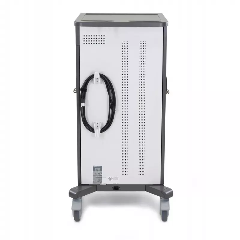 Ergotron YES35 Charging Cart for 35 Devices - Lockable, Grey/White, Up to 13.3 inch Screens