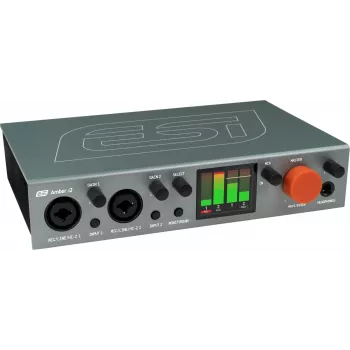 ESI Amber i2 24-bit/192 kHz USB-C Audio Interface with 2 Mic/Line/Instrument Inputs and +48V Phantom Power