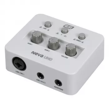 ESI Neva Uno – USB-C Audio Interface, 24-bit/192 kHz, 2-In/2-Out, XLR/TRS Combo, +48V, Direct Monitoring