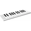 ESI Xkey 25 USB MIDI Controller Keyboard - 25 Velocity-Sensitive Keys, Polyphonic Aftertouch, Brushed Aluminum, Ultra-Slim, Silver