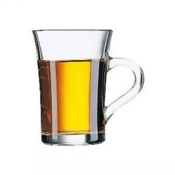 Esmeyer Amos Tea Glasses 250 ml, Set of 6, Transparent, Heat-Resistant Glass 410-632