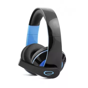 Esperanza EGH300B Wired Gaming Headset with Microphone, Over-Ear, Black & Blue