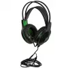 Esperanza EGH430 THUNDERBIRD Wired Gaming Headset with Microphone, Black & Green