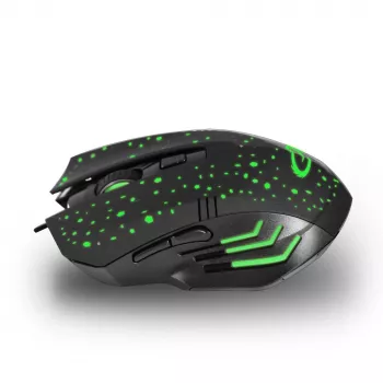 Esperanza EGM212 Wired Optical Gaming Mouse, 2400 DPI, 6 Buttons, USB, Right-Handed, Black