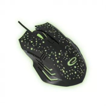 Esperanza EGM212 Wired Optical Gaming Mouse, 2400 DPI, 6 Buttons, USB, Right-Handed, Black