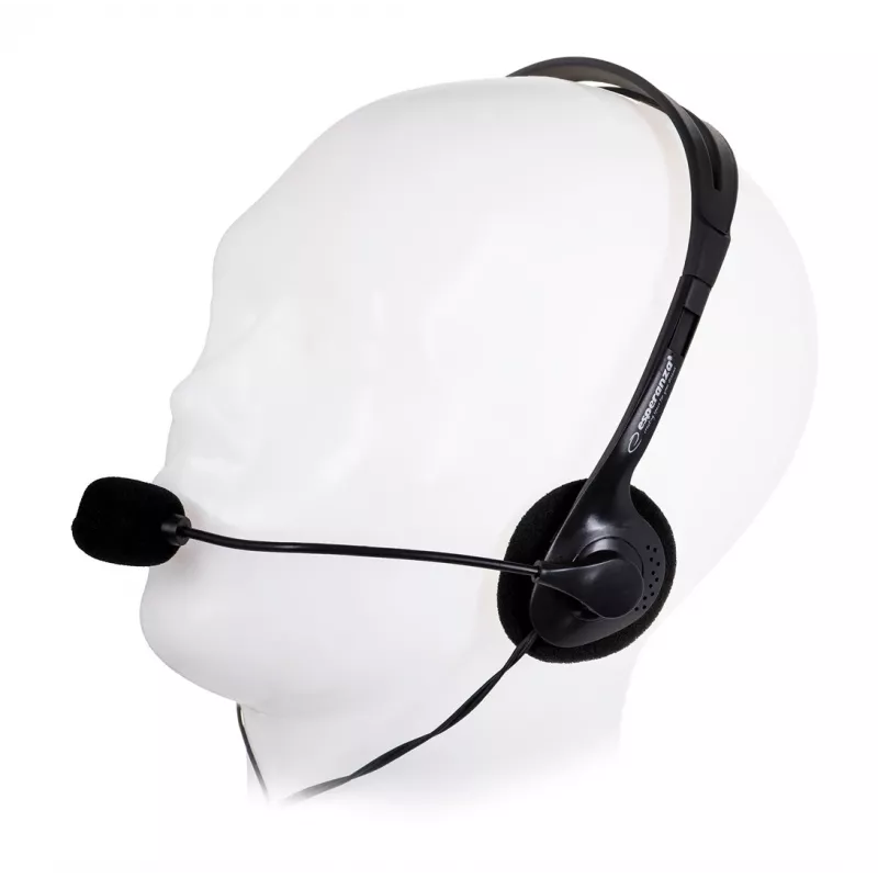 Esperanza EH102 Wired Headset with Microphone - Black