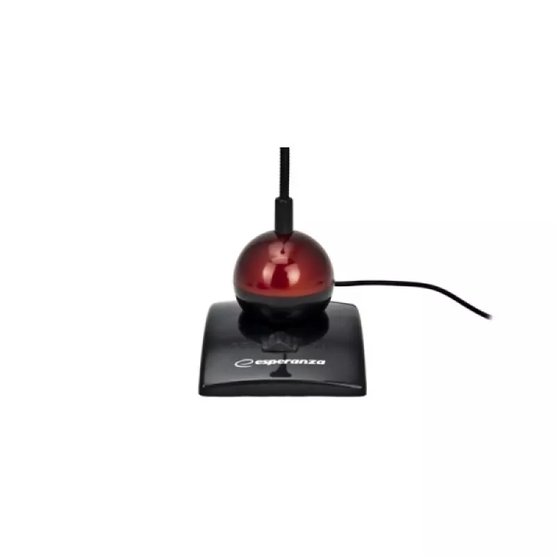 Esperanza EH130 PC Microphone, Condenser, Omnidirectional, 3.5mm Jack, Black/Red
