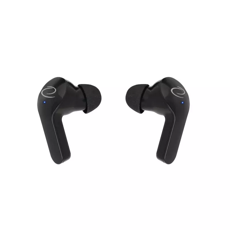 Esperanza EH239K True Wireless Stereo Bluetooth In-Ear Headphones with Charging Case, Touch Control, Built-in Microphone, Black