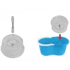 Esperanza EHS005 Rotary Mop System with Spin Wringer, Telescopic Handle, 6L Bucket, 2 Microfiber Heads, Green/Grey