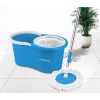 Esperanza EHS005 Rotary Mop System with Spin Wringer, Telescopic Handle, 6L Bucket, 2 Microfiber Heads, Green/Grey