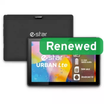 ESTAR Renewed Grade A 10.1 URBAN Tablet 4GB Black 64GB Android