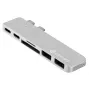 eSTUFF USB-C Slot-in Hub Pro Silver (ES84122-SILVER)