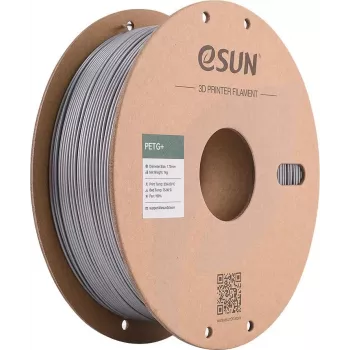 eSUN PETG+ 3D Printer Filament 1.75 mm Silver 1 kg Paper Spool PETG+175S1P1